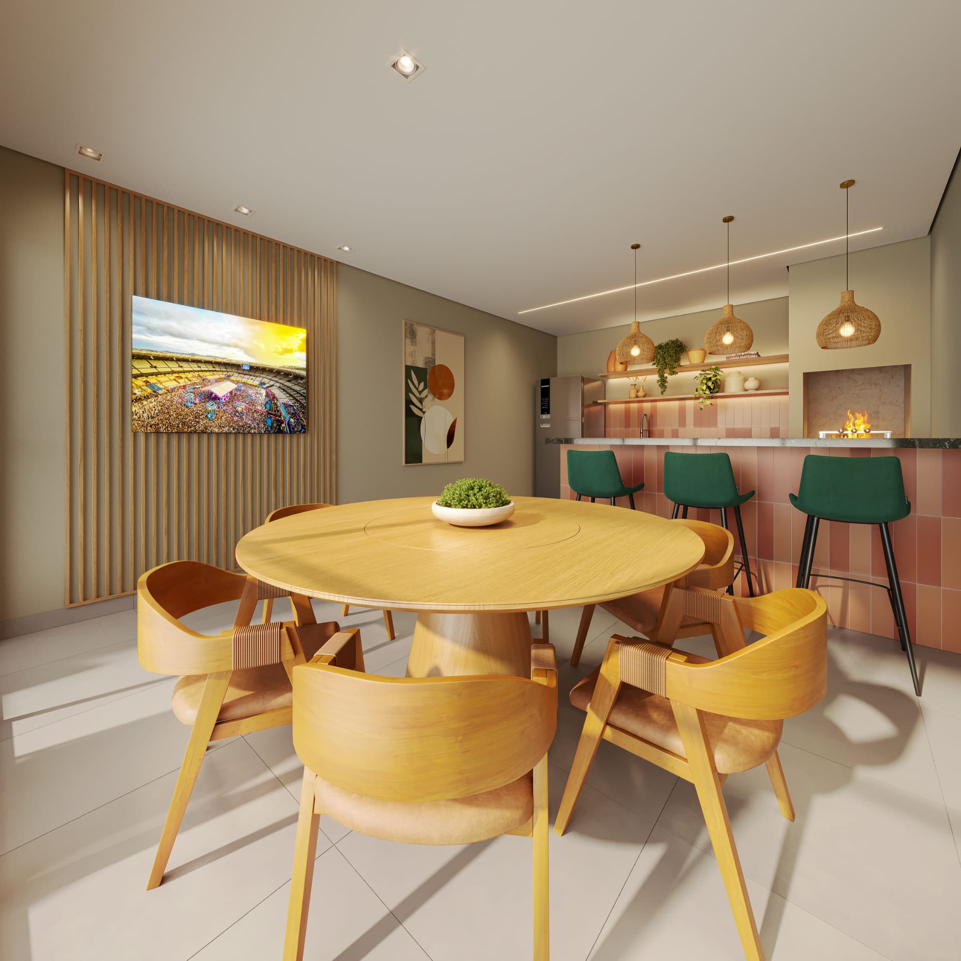 Lounge das churrasqueiras